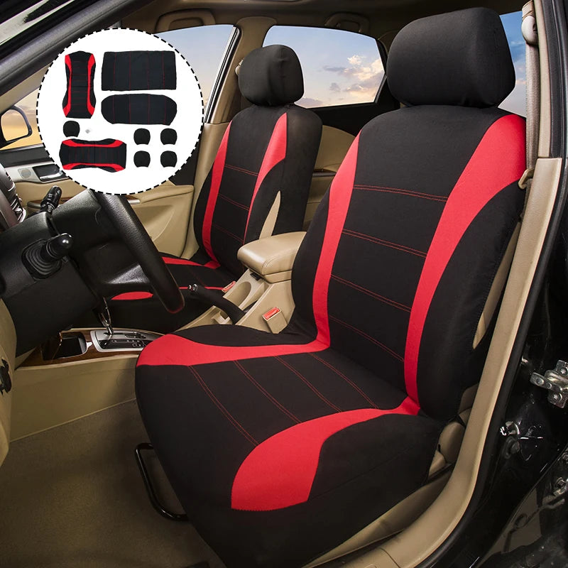 5PCS Car Seat Covers Set Universal Fit Most Car Covers Stain Resistant Fashion Seat Covers Protecting Seats