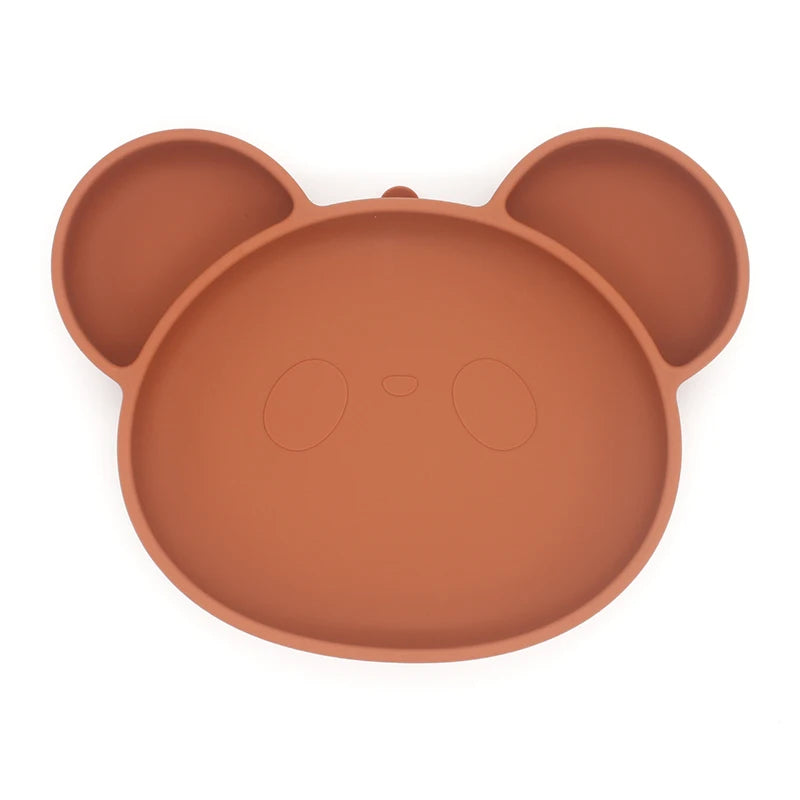 1PC Baby Silicone Dishes Dining Bowls Pumpkin Shape Feeding BPA Free Tableware Cartoon Plates Children Baby Feeding Dinner Bowl