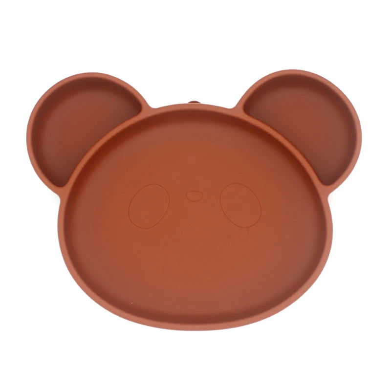 1PC Baby Silicone Dishes Dining Bowls Pumpkin Shape Feeding BPA Free Tableware Cartoon Plates Children Baby Feeding Dinner Bowl