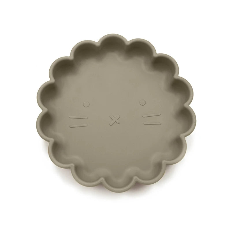 1PC Baby Silicone Dishes Dining Bowls Pumpkin Shape Feeding BPA Free Tableware Cartoon Plates Children Baby Feeding Dinner Bowl