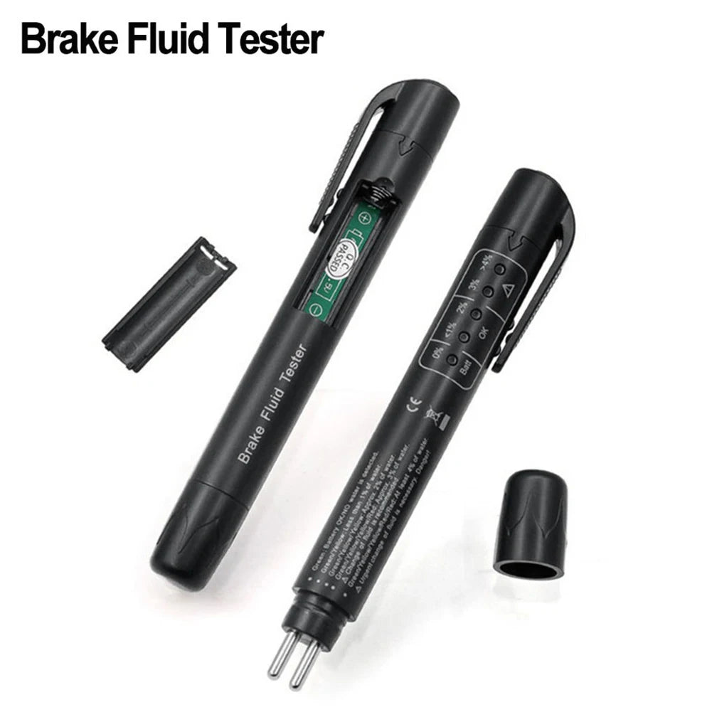 Portable Brake Fluid Inspection Pen DOT 3/4/5 Brake Fluid Testing Tool Automatic Shutdown Brake Fluid Test Pen for Motor Vehicle