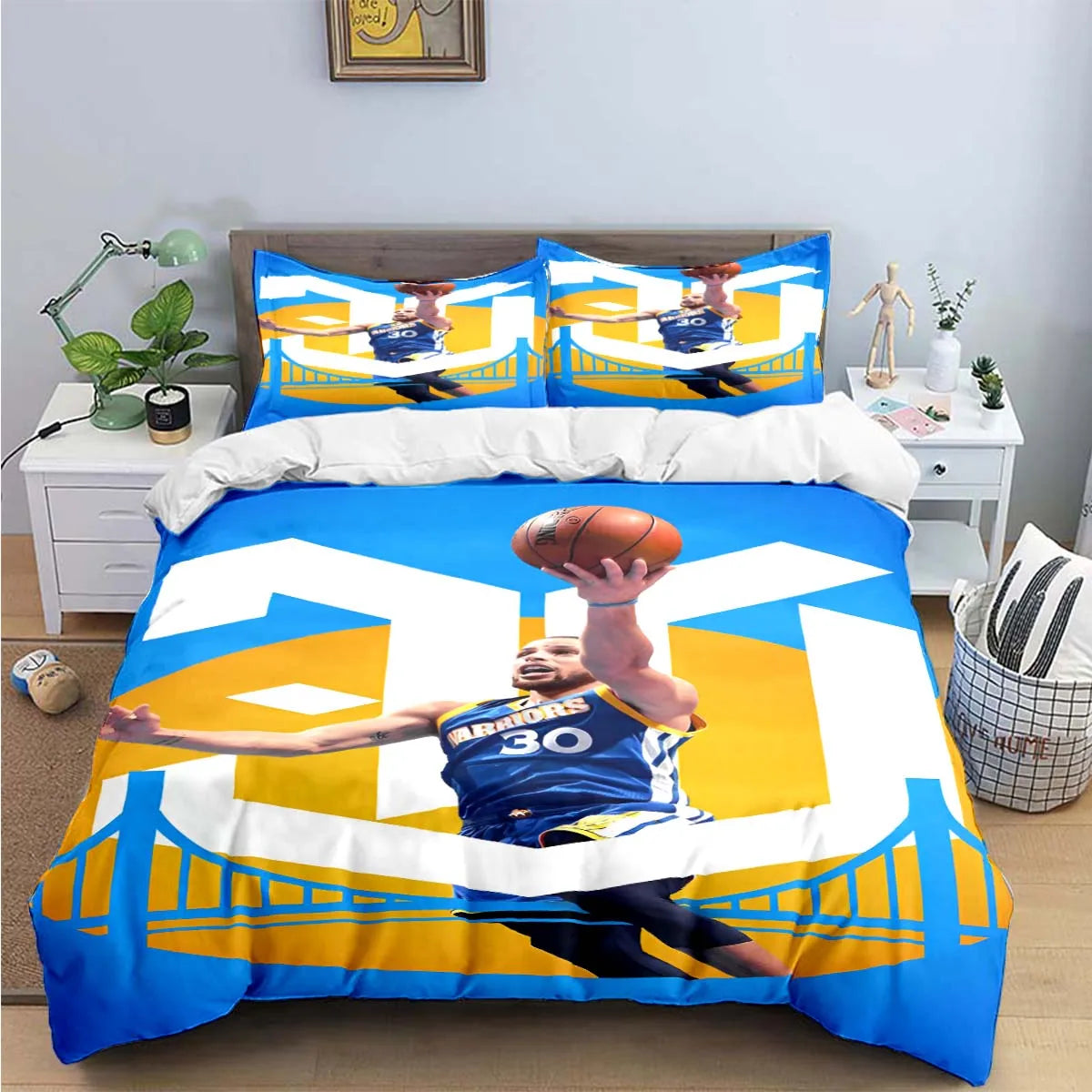 Fashion Basketball Star S-Stephen C-Curry  Print Bedding Sets Bed Supplies Set Duvet Cover Bed Comforter Set Bedding Set Gift