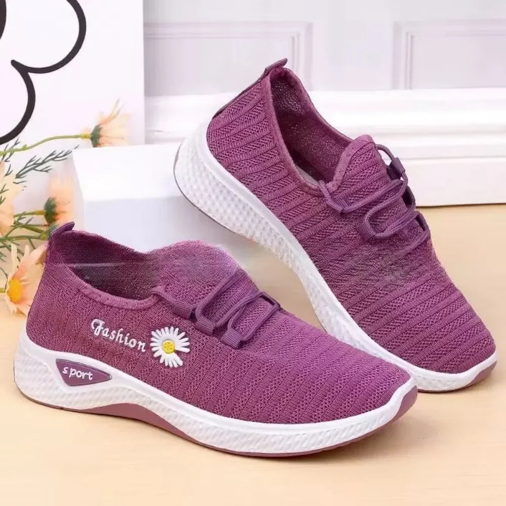 Women Sneakers Autumn New Trendy Mesh Casual Sports Running Shoes Wholesale Comfortable Lightweight Breathable Fashion Sneakers
