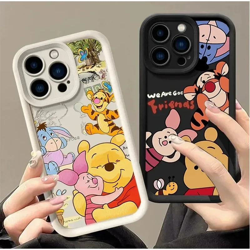 Winnie the Pooh Bear Casing For IPhone 17 16 15 14 13 12 11 pro 17 air 16 15 plus 13 12 pro Case
