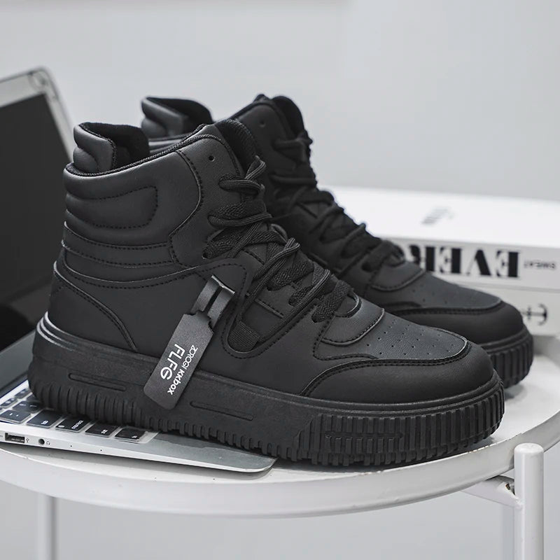 New Fashion Men's Sneakers Soft Comfortable Non Slip Wear Resistant Sole Daily Casual Men Shoes Preppy Winter Skate Ankle Boots