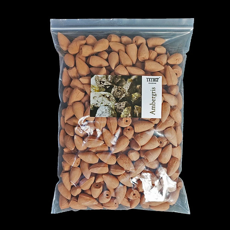 YXYMCF Natural Reflux Tower Incense Sandalwood Lavender Smoke Backflow Incense Cone for Burner Home Fragrant Reflux Aromatherapy