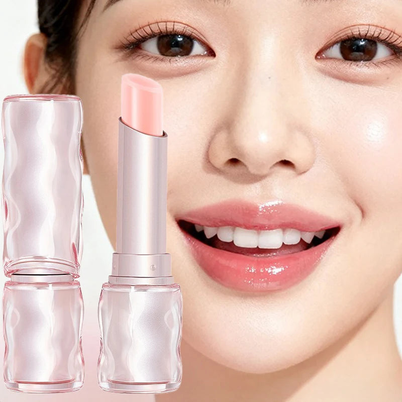 Temperature Changing Lip Balm Strawberry Flavor Jelly Lipstick Natural Moisturizing Lip Care Hydrating Lip Stick for Daily Use