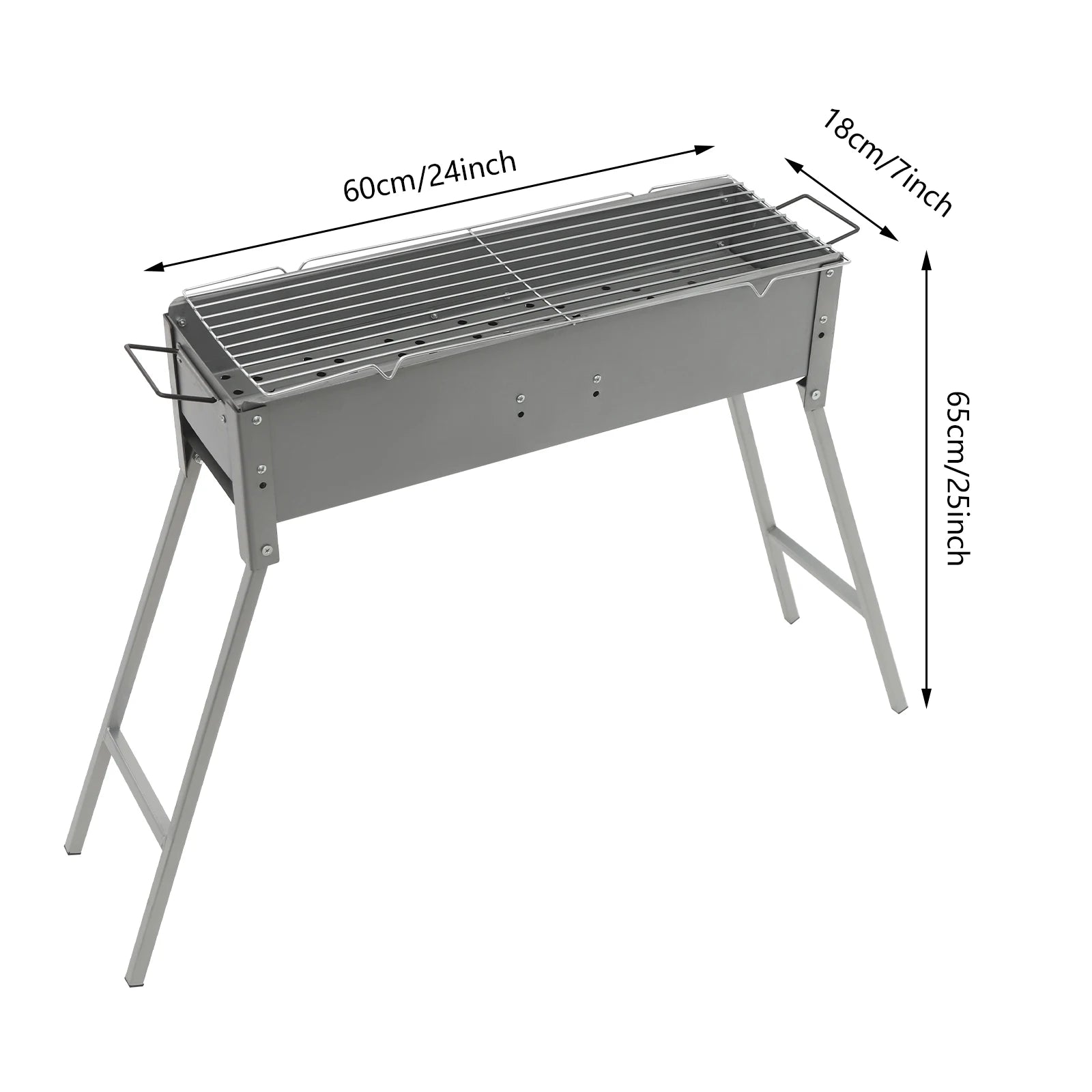 Portable BBQ Grill Folding Camping Barbecue Grill Charcoal Grills