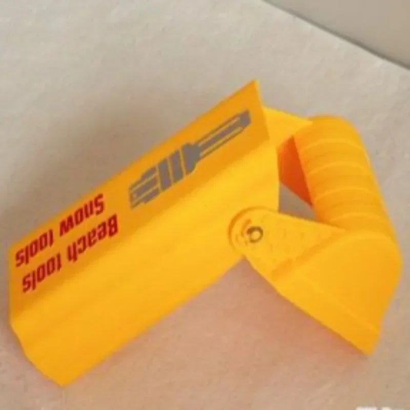 1pc/2pcs Pro Sand & Snow Shovel - Vibrant Orange Beach Digging Tool for Kids/Adults, Heavy-Duty Plastic Snow Toy