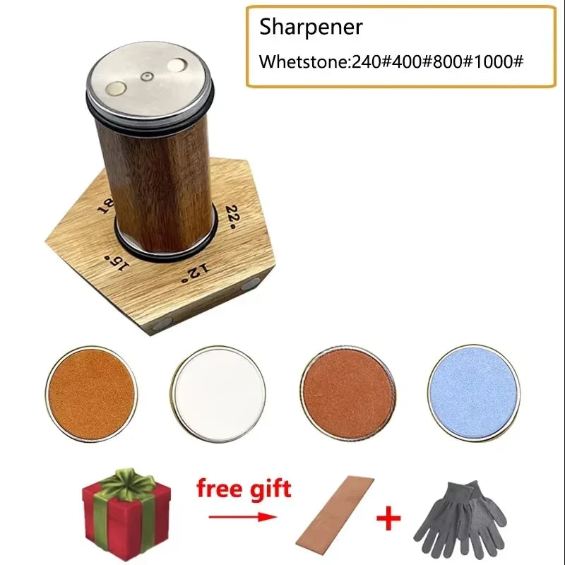 2025 NEW Rolling Knife Sharpener Knife Holder Diamond Sharpener Stone Whetstone Sharpening Angles Grind Stone Kitchen Tools