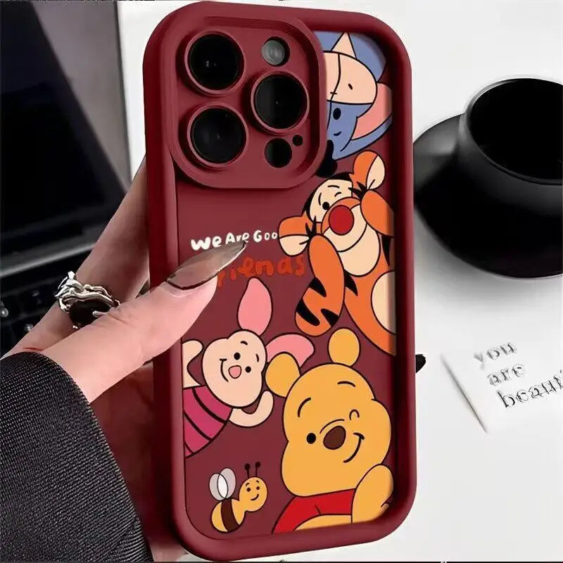 Winnie the Pooh Bear Casing For IPhone 17 16 15 14 13 12 11 pro 17 air 16 15 plus 13 12 pro Case