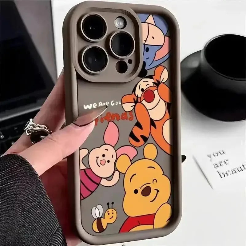 Winnie the Pooh Bear Casing For IPhone 17 16 15 14 13 12 11 pro 17 air 16 15 plus 13 12 pro Case
