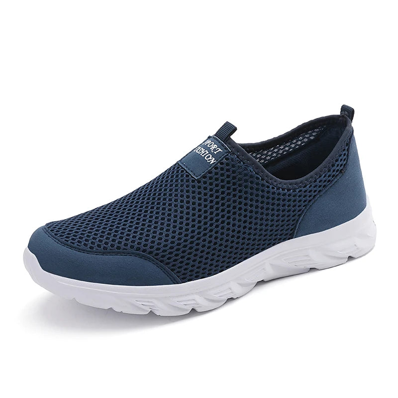 Men's Summer Breathable Mesh Shoes Easy Wearing Casual Sports Sneakers Comfortable Lightweight Footwear