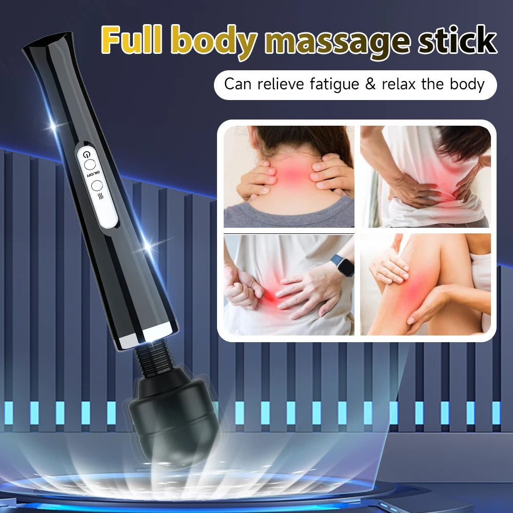 Electric Massager Powerful 10 Speed Body Relaxation Deep Tissue Muscle Relief Back Leg Neck Multifunctional Massage Equipment