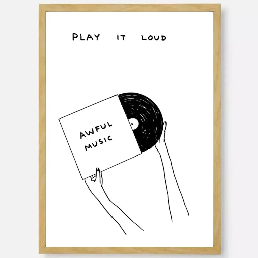 David Shrigley Art Canvas Prints Poster Modern Minimalism Funny Art Prints Living Room Bedroom Wall Art Home Decor Art Poster