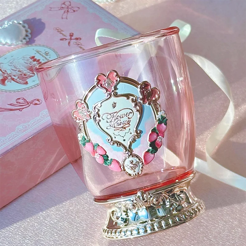 Flower Knows 9th Anniversary Limited Edition Luxury Vanity Mirror with Paddle Hair Brush And Brush Holder Set for Makeup Desk