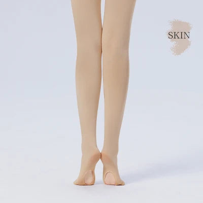 Girls Adult Convertible Ballet Tights Microfiber Dance Stockings Seamless Women Ballet Pantyhose 60D