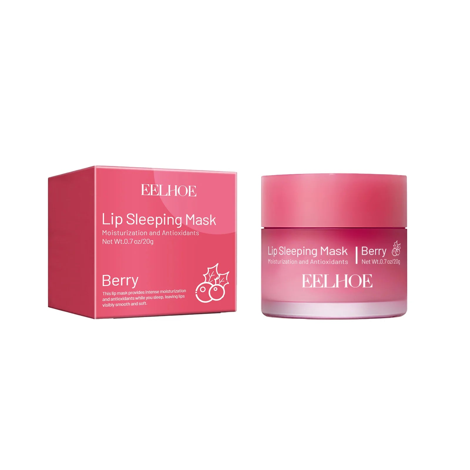Overnight Lip Sleeping Mask, Hydrating Lip Treatment for Dry Chapped Lips, Exfoliating & Plumping Lip Care
