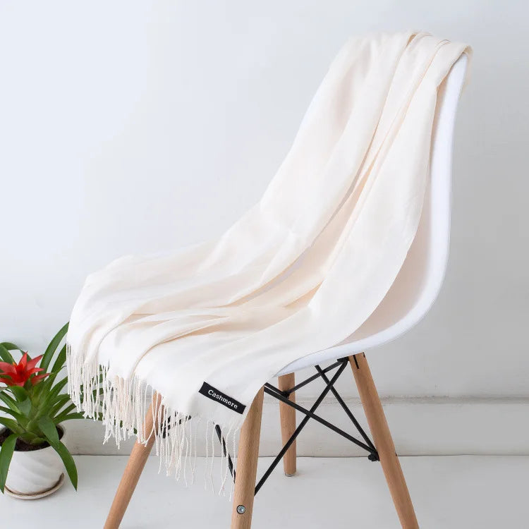 Fashion Solid Scarf Women Cashmere Soft Winter Warm Scarves Hijab Female Long Headband Shawl Wraps Bandana Foulard 2022 Echarpe