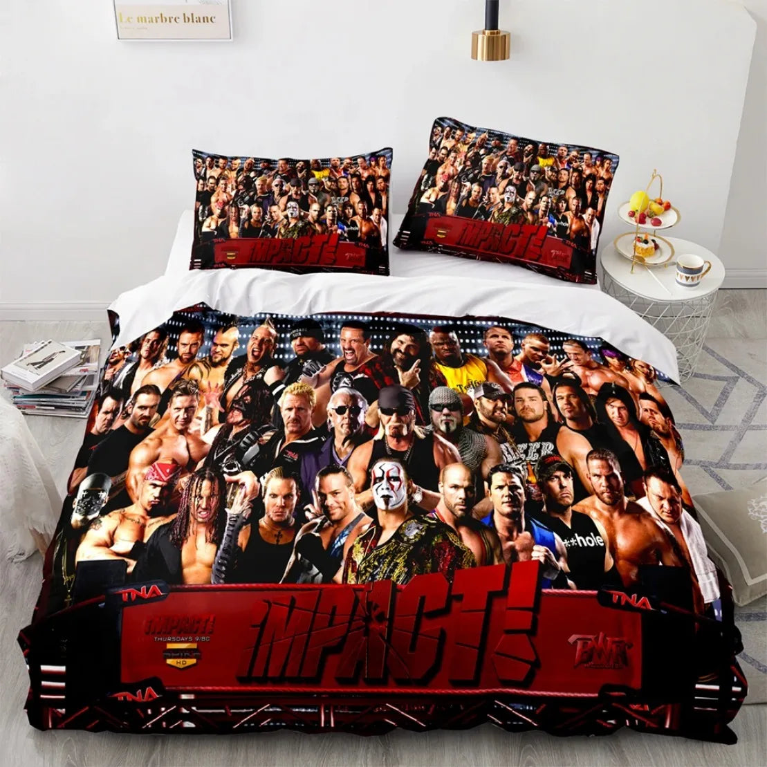 Wrestling Game WWE EAW Bedding Set Fashion Wrestling Sport American Nightmare Cody Rhodes Duvet Cover Bed Comforter Set
