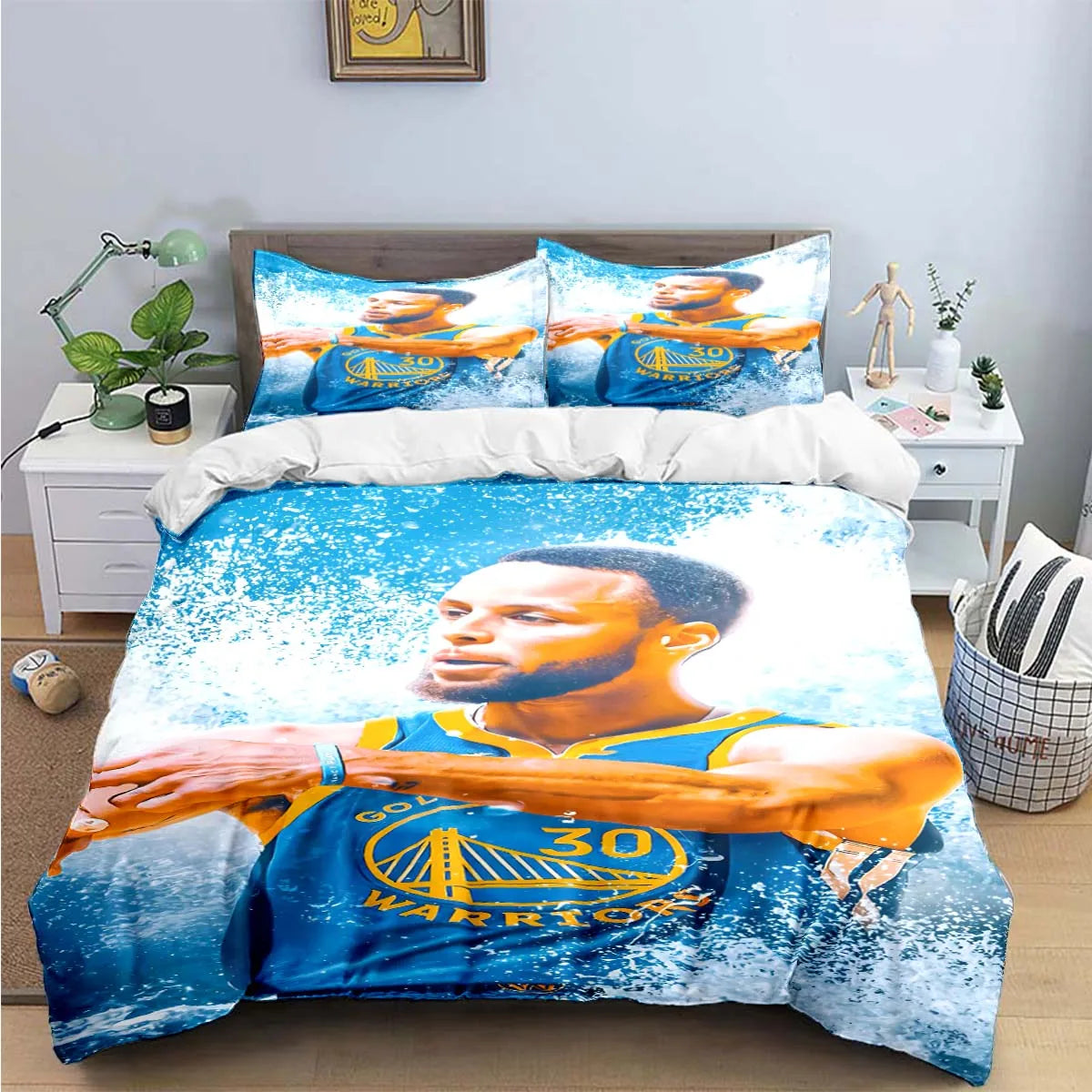 Fashion Basketball Star S-Stephen C-Curry  Print Bedding Sets Bed Supplies Set Duvet Cover Bed Comforter Set Bedding Set Gift