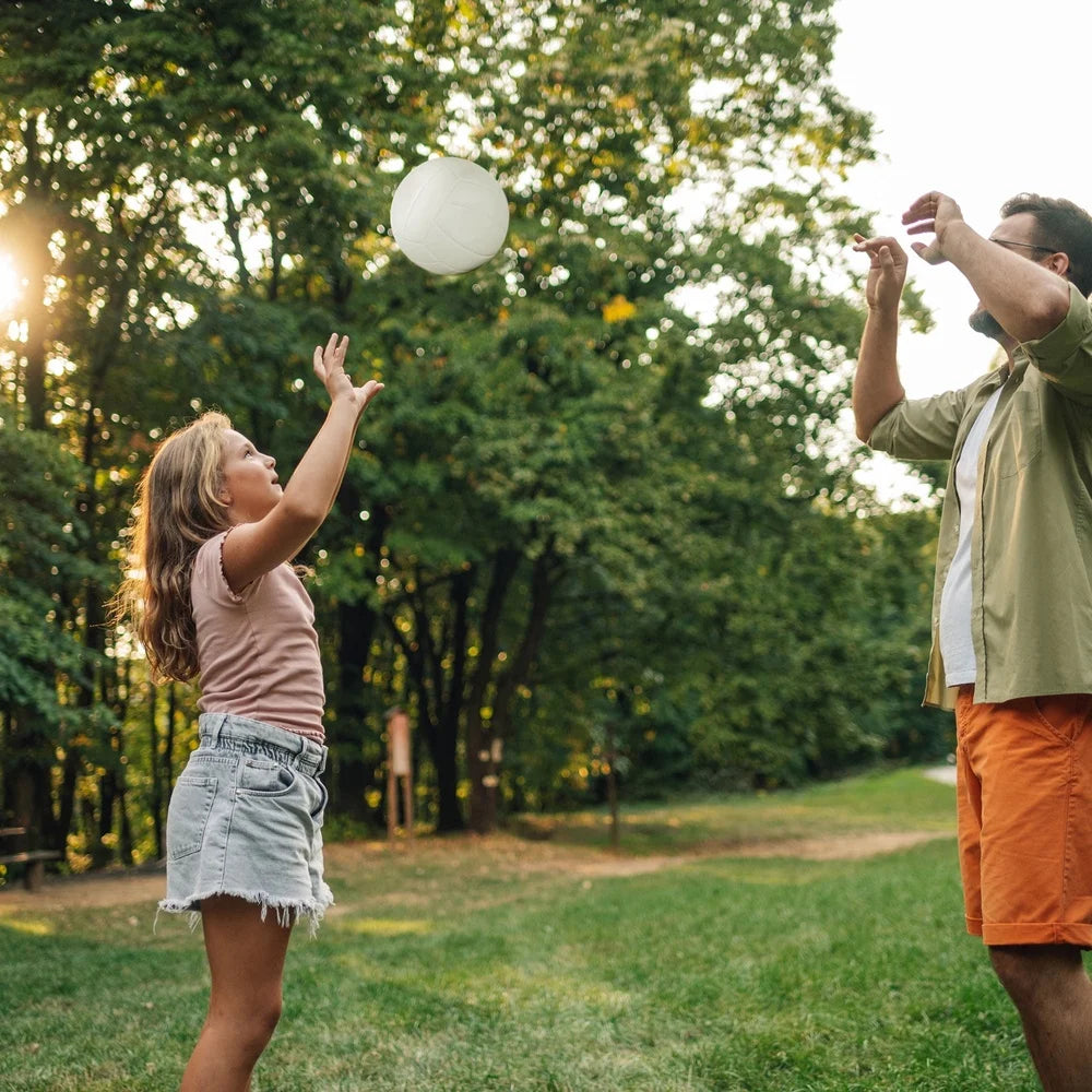 Composite Volleyball 2 Pack Full Size Youth Indoor Outdoor Durable Easy Inflate Smooth Control Practice