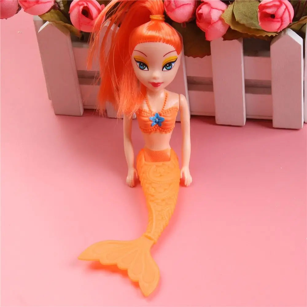 16cm Princess Fairy Mermaid Dolls Bath Swimming Pool Waterproof Mermaid Doll Girls Toy Girls Birth Gift Toy Kids Educational Toy