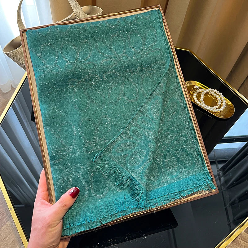 New Ladies Elegant Print Hijab Tencel cotton long scarf With Four Seasons Sun Protection Scarf Decoration Shawl Wrap Headscarf