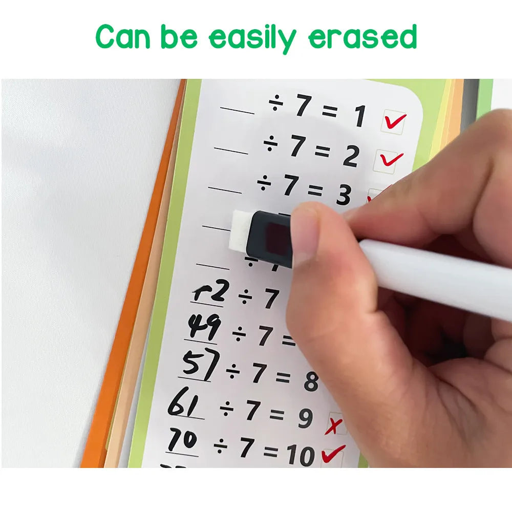 15pcs 1-12 Maths Table Cards Self Check Math Learning Tool Math matical Teaching Aids Children Educational Toy